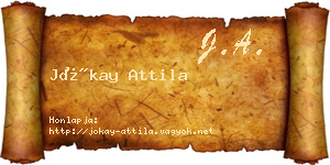 Jókay Attila névjegykártya